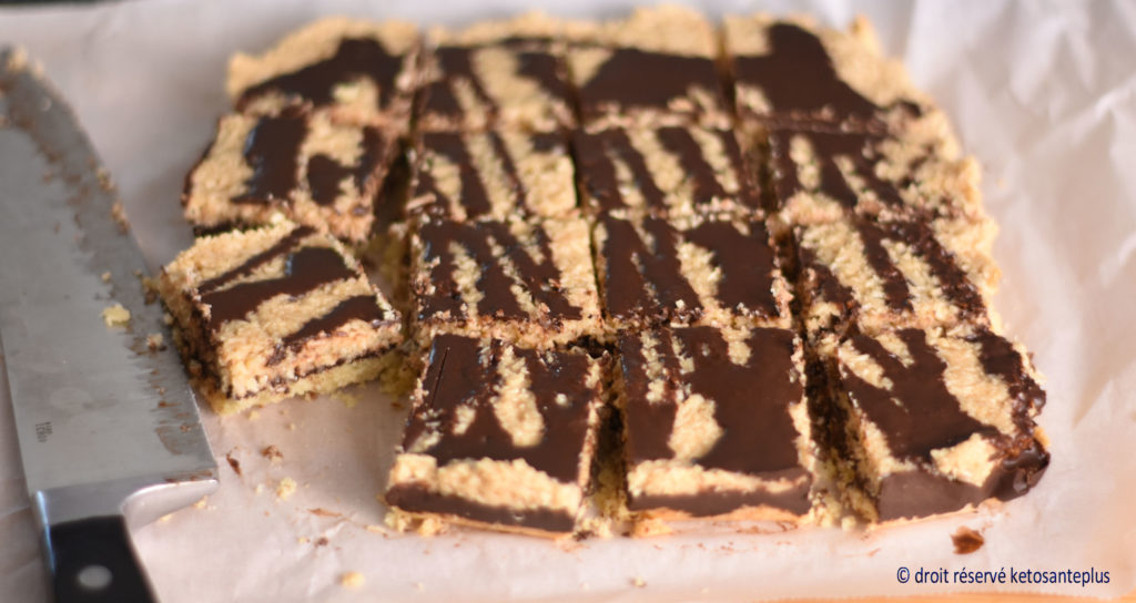 Carrés au caramel et à la noix de coco