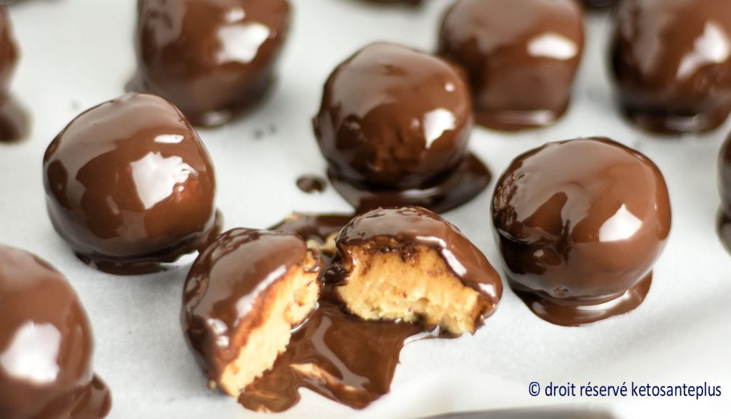Boules beurre d'arachide et chocolat