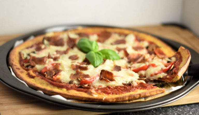 croûte à pizza au fromage cottage