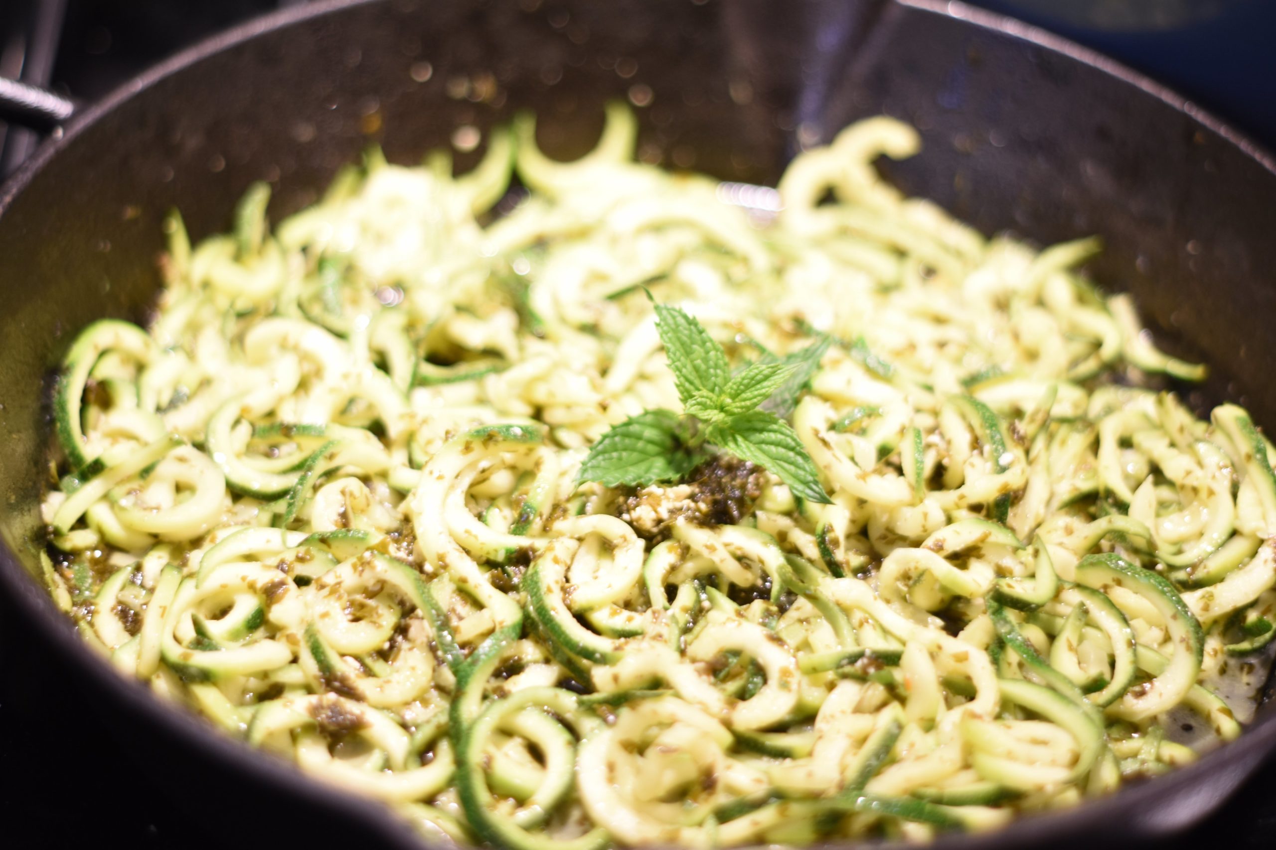 Spirales de courgettes