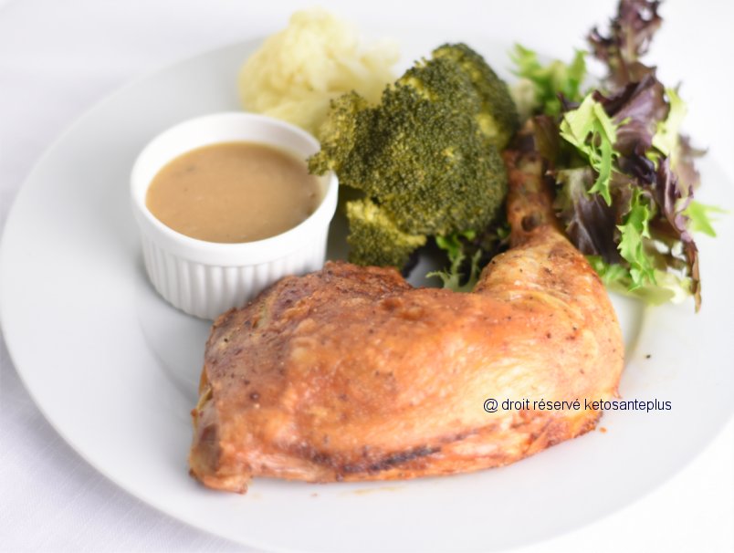 Cuisse de poulet peau croustillante keto