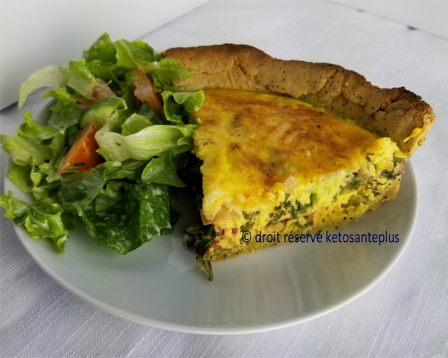 Quiche avec croûte keto