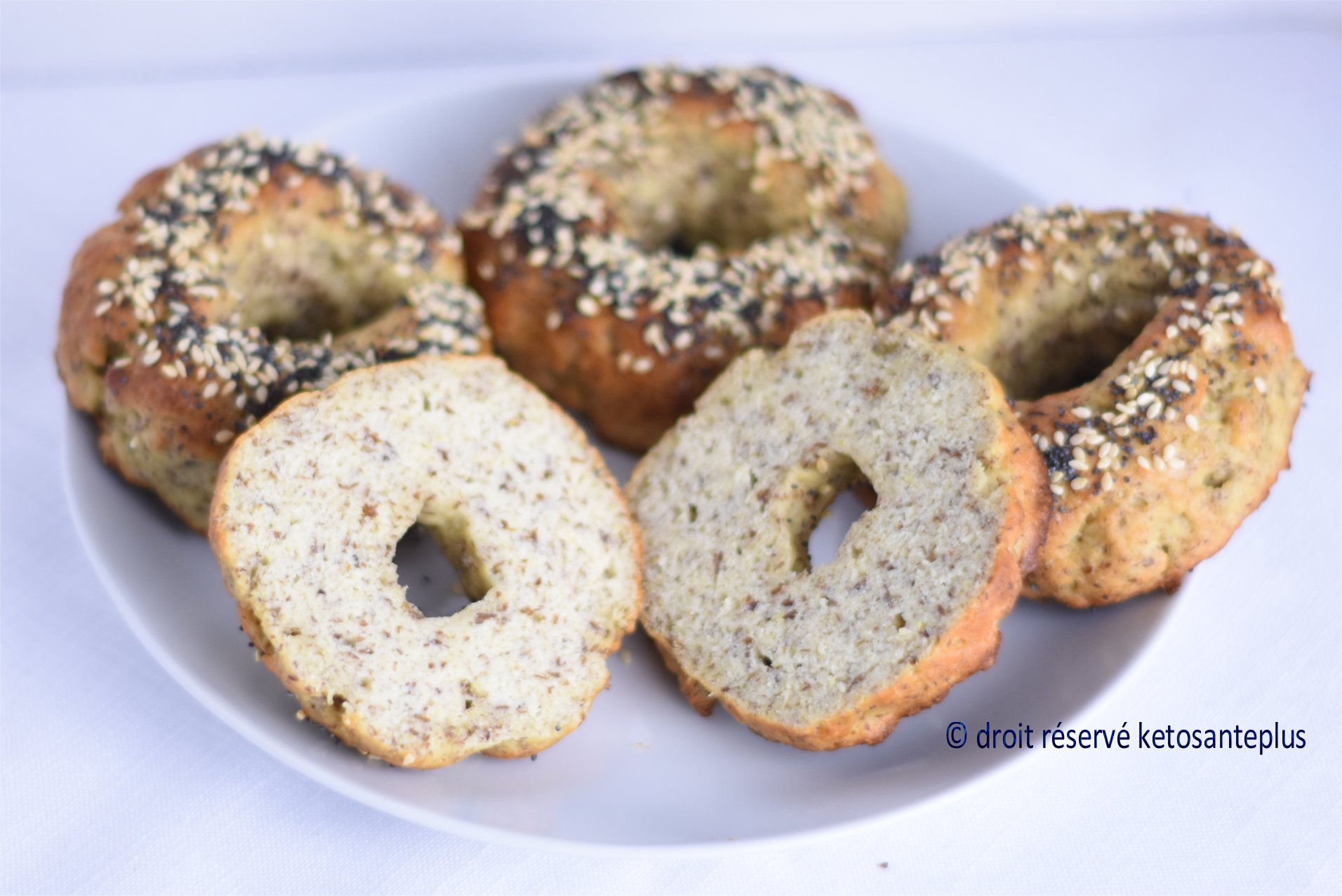 Bagels keto au goût de pain / cétogène / sans gluten