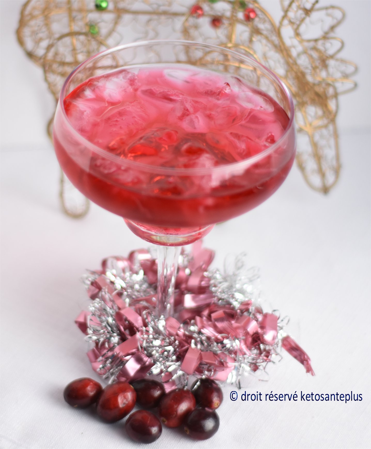 Cocktail de Noël keto