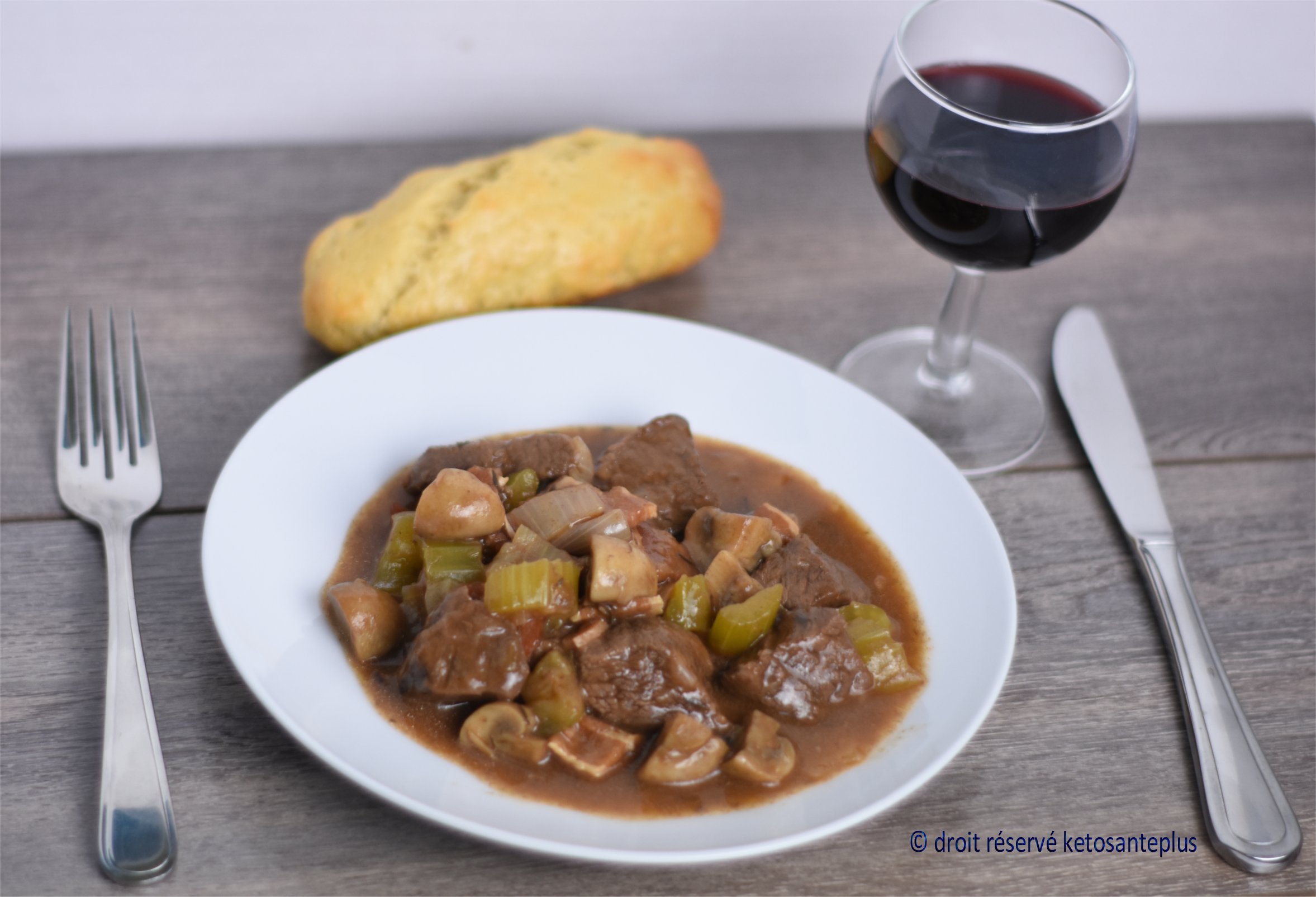 Boeuf bourguignon keto
