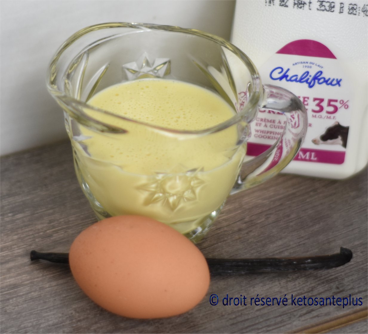 Crème anglaise keto