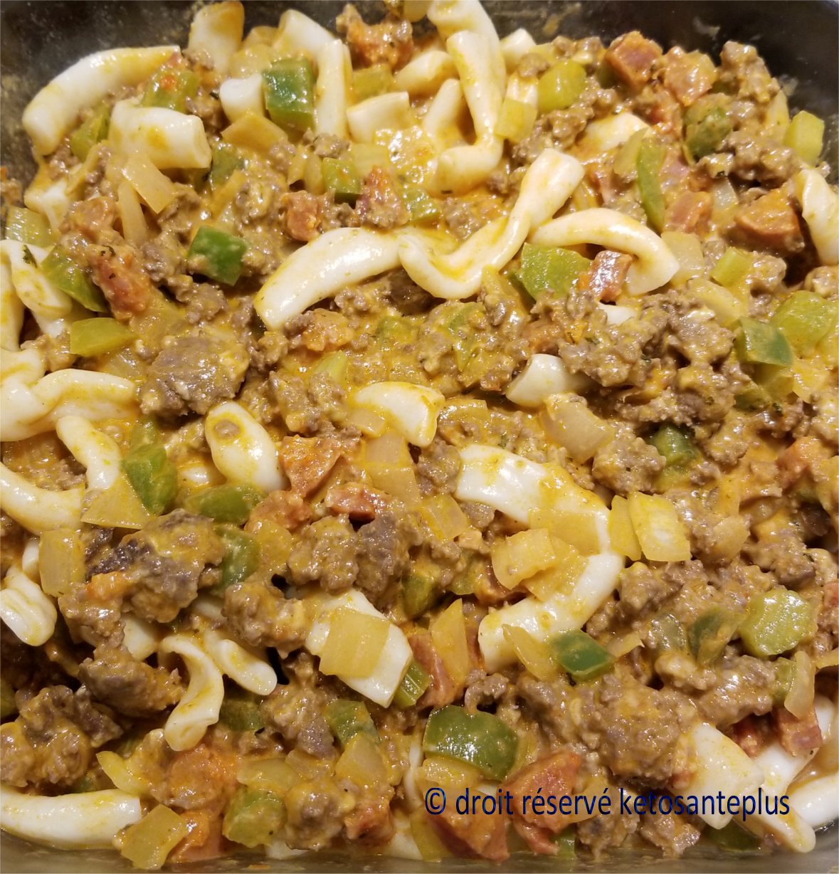 Macaroni à la viande gratiné