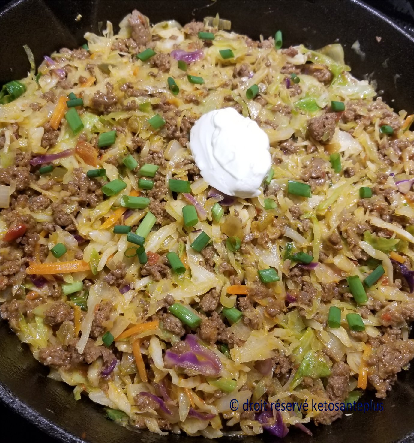 Taco dans une poêle keto