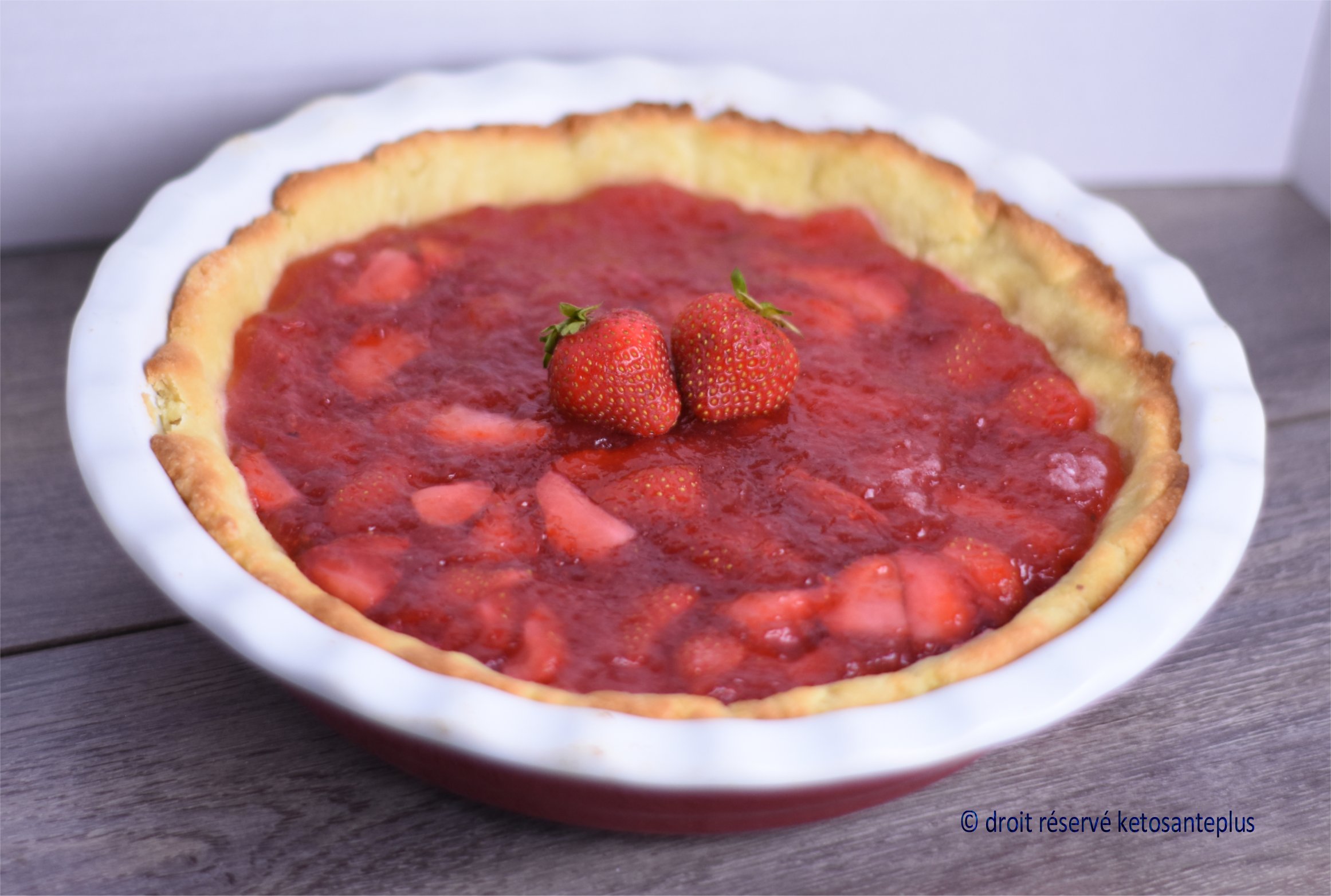 Tarte aux fraises keto