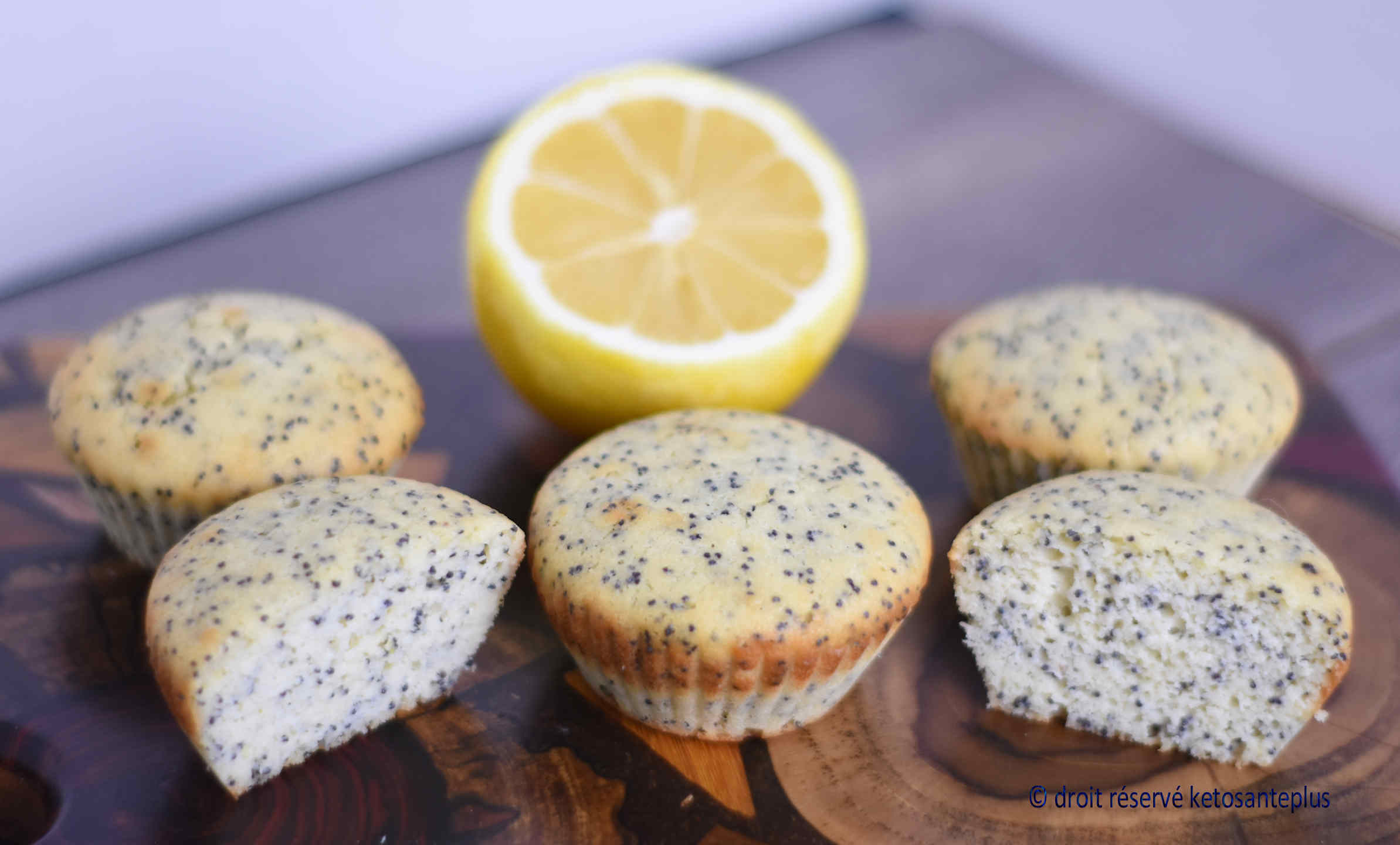 Muffins au citron et graines de pavot