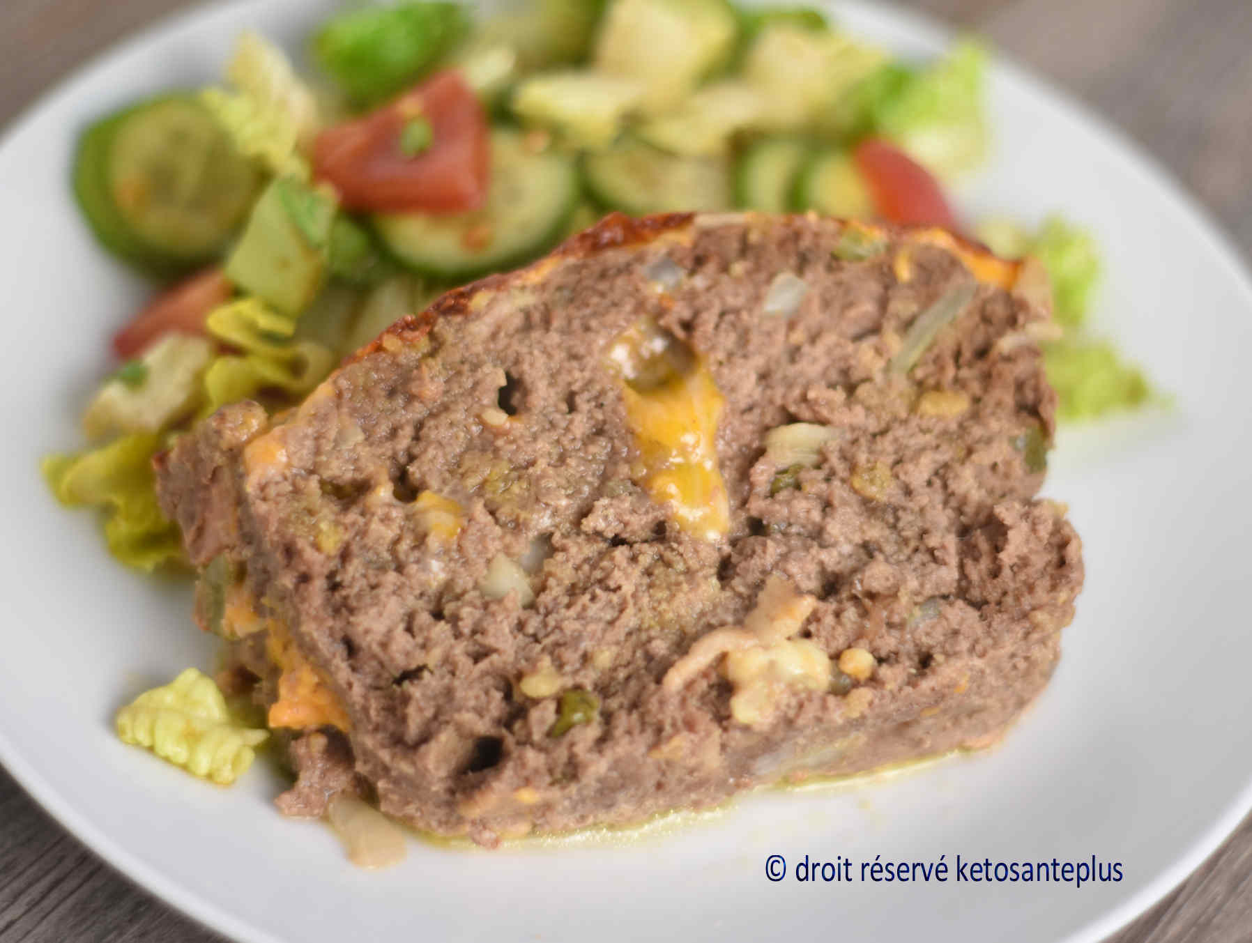 Pain de viande cheeseburger