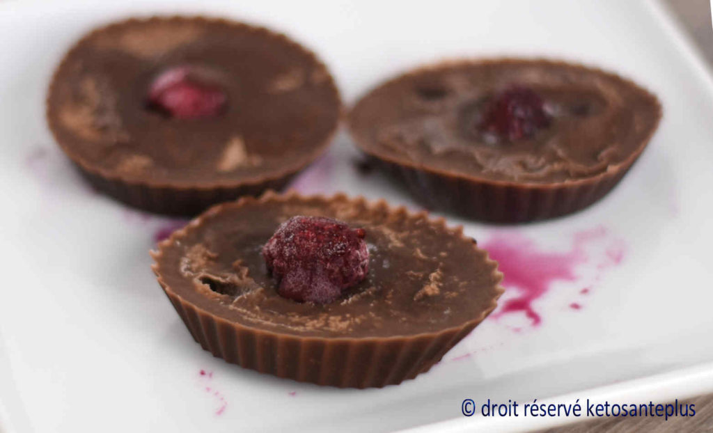 Bombes de gras chocolat et petits fruits
