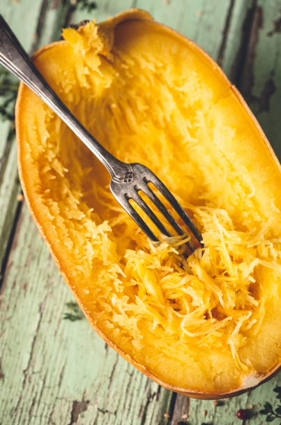 courge spaghetti au four