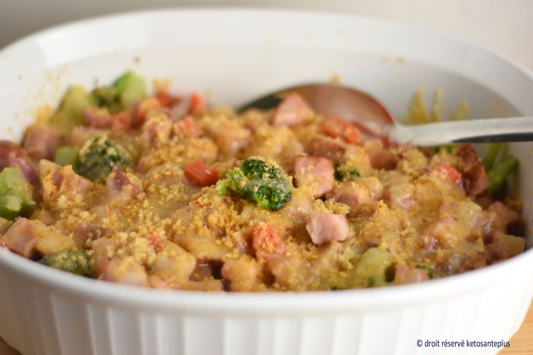 Gratin de légumes et jambon