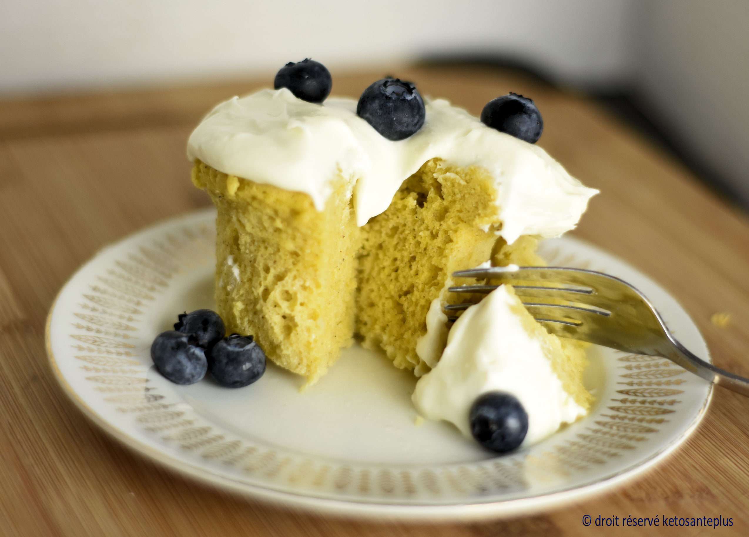 gâteau 90 secondes vanille keto