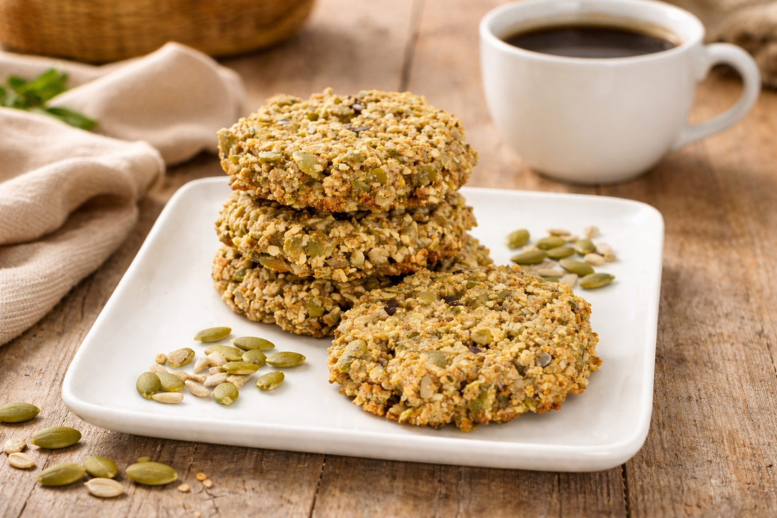 Biscuits déjeuner keto aux graines