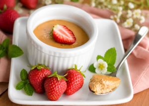 Pot de crème keto aux fraises