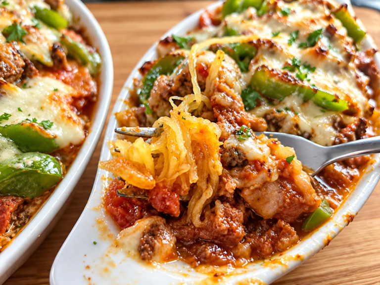Courge spaghetti gratinée keto