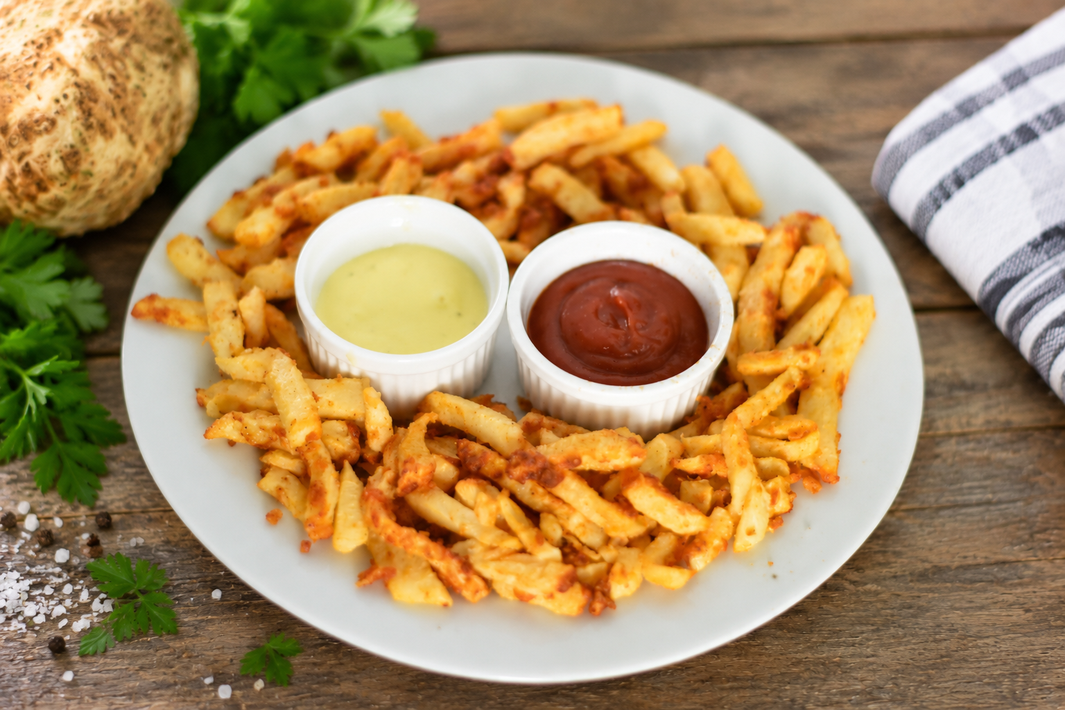 Frites de céleri-rave croustillantes